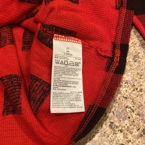 Old Navy Red & Black Checkered Plaid Christmas Holiday Dress 2T - Picture 9 of 14
